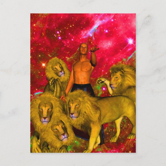 Carte Postale Voyage des lions (Devant)