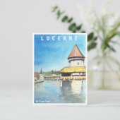 Carte postale voyage du lac Lucerne Suisse (Debout devant)