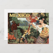 Carte postale voyage du Mexique (Devant / Derrière)