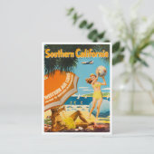 Carte postale voyage du millésime de Californie du (Debout devant)