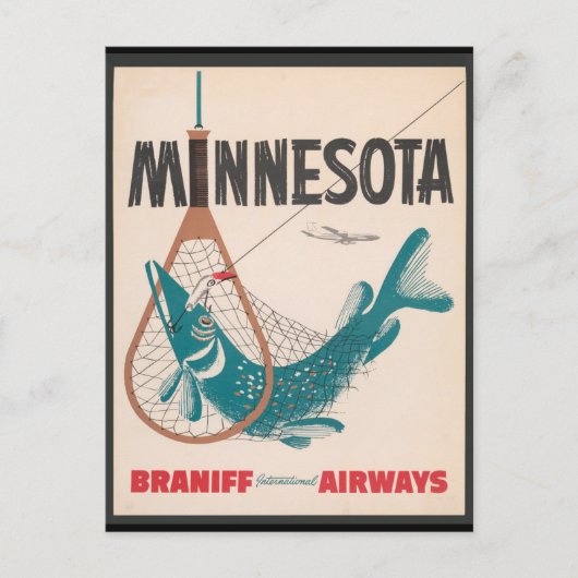 Carte Postale Voyage du Minnesota Vintage (Devant)