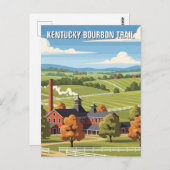 Carte Postale Voyage du sentier du Kentucky Bourbon (Devant / Derrière)