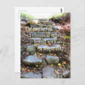 Carte Postale Voyage D'Un Mille Kilomètres (Devant / Derrière)