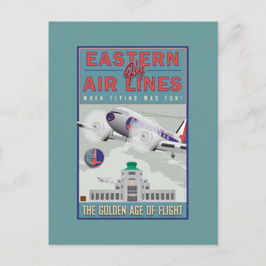 Carte Postale VOYAGE-Eastern Air Lines- (Devant)