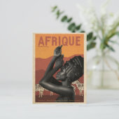 Carte Postale Voyage en Afrique vintage (Debout devant)