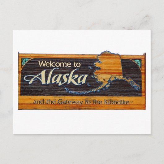 Carte Postale Voyage en Alaska (Devant)