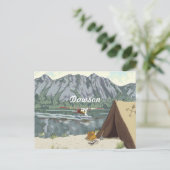 Carte Postale Voyage en avion et pêche en Alaska Bush (Debout devant)