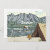 Carte Postale Voyage en avion et pêche en Alaska Bush (Devant / Derrière)