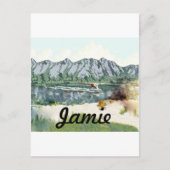 Carte Postale Voyage en avion et pêche en Alaska Bush (Devant)