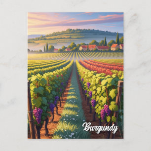 Carte Postale Voyage en Bourgogne France