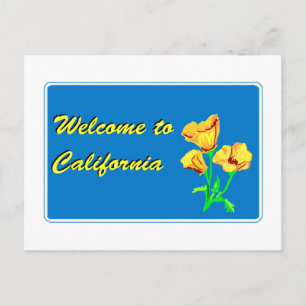 Carte Postale Voyage en Californie - USA Road Sign