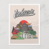 Carte Postale Voyage en Indonésie (Devant)