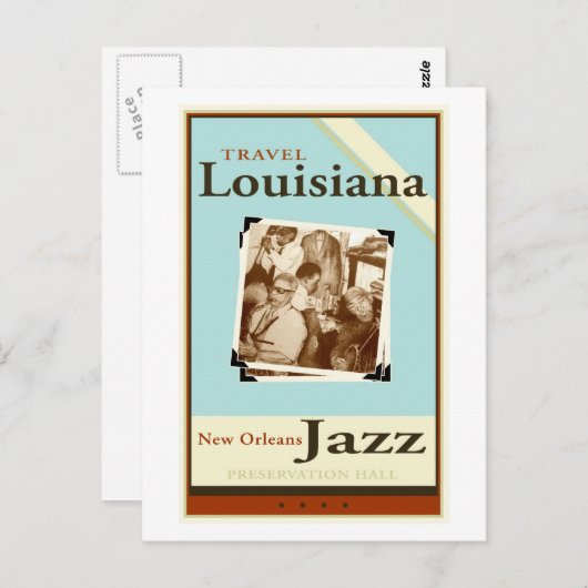 Carte Postale Voyage en Louisiane (Devant / Derrière)