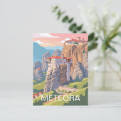Carte Postale Voyage en Météora Grèce (Debout devant)