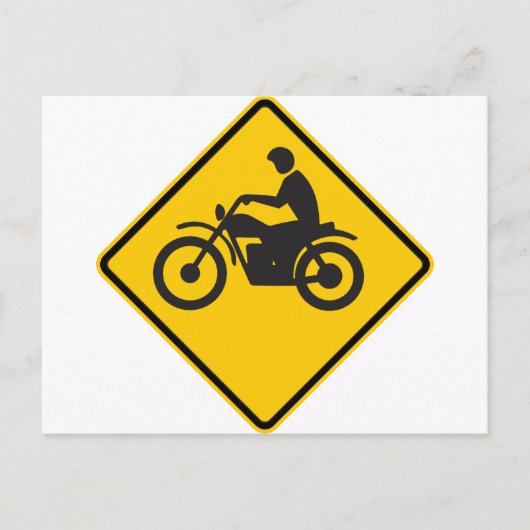 Carte Postale Voyage en moto (Devant)