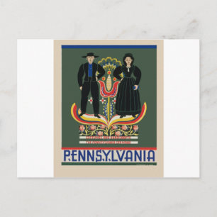 Carte Postale Voyage en Pennsylvanie vintage