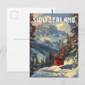 Carte Postale Voyage en Suisse Vintage (Devant / Derrière)