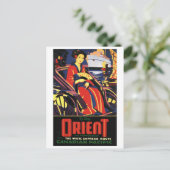 Carte Postale Voyage en train en Asie vintage (Debout devant)