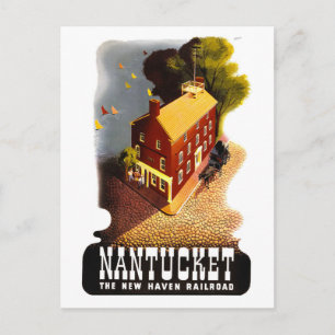 Carte Postale Voyage en train Nantucket New Haven