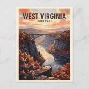 Carte Postale Voyage en Virginie-Occidentale États-Unis