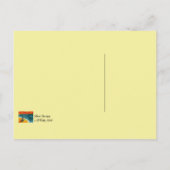 Carte postale Voyage et coucher de soleil avec chi (Dos)