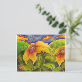 Carte postale Voyage Fleur (Debout devant)