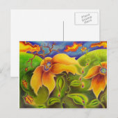 Carte postale Voyage Fleur (Devant / Derrière)