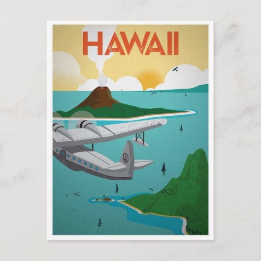 Carte postale voyage Hawaii Vintage (Devant)