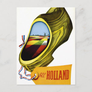 Carte Postale voyage holland vintage