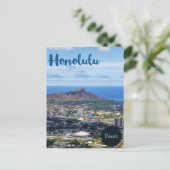 Carte Postale Voyage Honolulu Hawaii (Debout devant)
