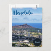 Carte Postale Voyage Honolulu Hawaii (Devant / Derrière)