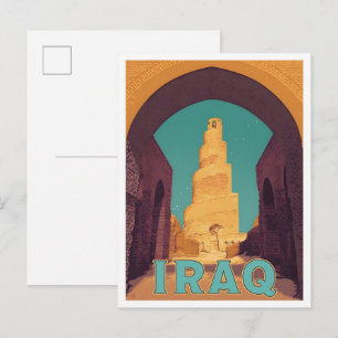 Carte Postale Voyage Irak Vintage