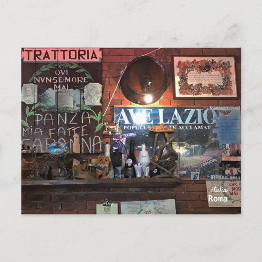 Carte Postale Voyage | Italie - Trattoria de Rome (Devant)