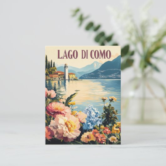 Carte postale Voyage Lago Di Como (Debout devant)
