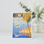 Carte Postale Voyage millésime Menton France (Debout devant)