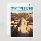 Carte Postale Voyage Mohenjo-Daro Pakistan (Devant / Derrière)