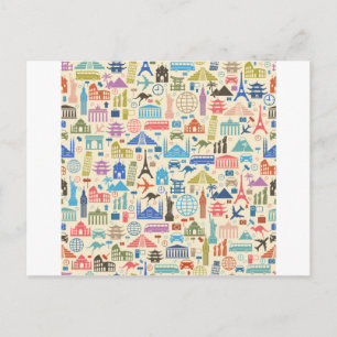 Carte Postale voyage mondial