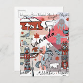 Carte Postale Voyage mondial - Canada (Devant / Derrière)