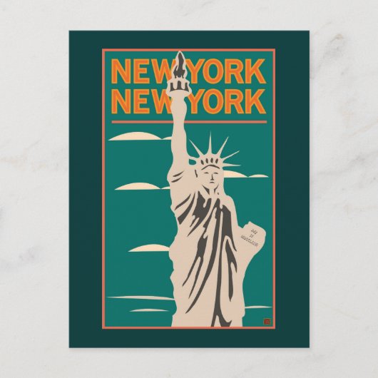 Carte Postale VOYAGE-NY, NY Liberty (Devant)