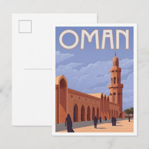 Carte Postale Voyage Oman Vintage