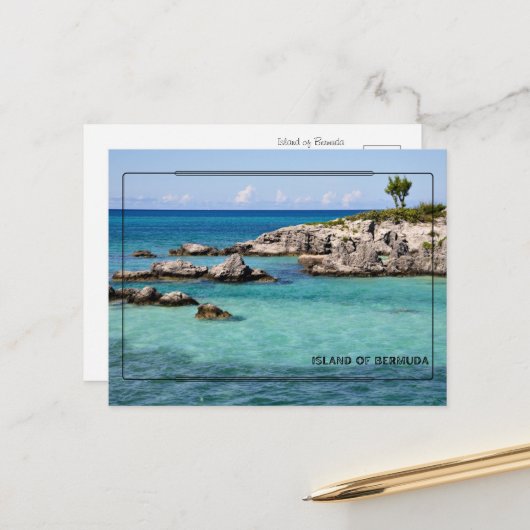 Carte Postale Voyage Paradis Tropical (Devant/Arrière en situation)