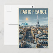 Carte Postale Voyage Paris France (Devant / Derrière)