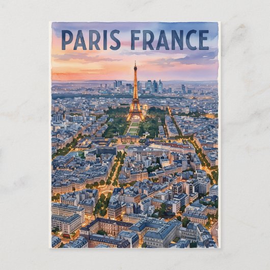 Carte Postale Voyage Paris France (Devant)