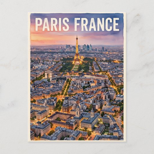 Carte Postale Voyage Paris France (Devant)