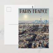 Carte Postale Voyage Paris France (Devant / Derrière)