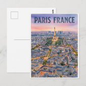 Carte Postale Voyage Paris France (Devant / Derrière)