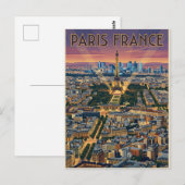 Carte Postale Voyage Paris France (Devant / Derrière)