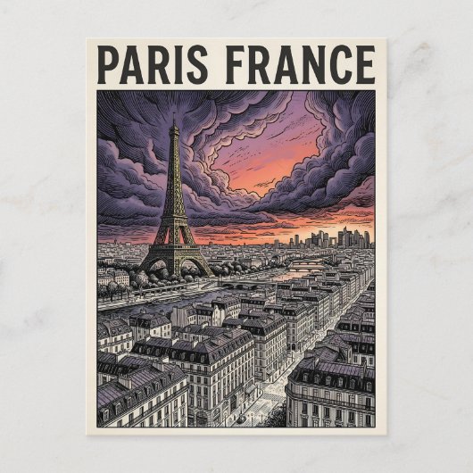 Carte Postale Voyage Paris France (Devant)