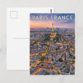 Carte Postale Voyage Paris France (Devant / Derrière)
