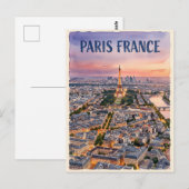Carte Postale Voyage Paris France (Devant / Derrière)